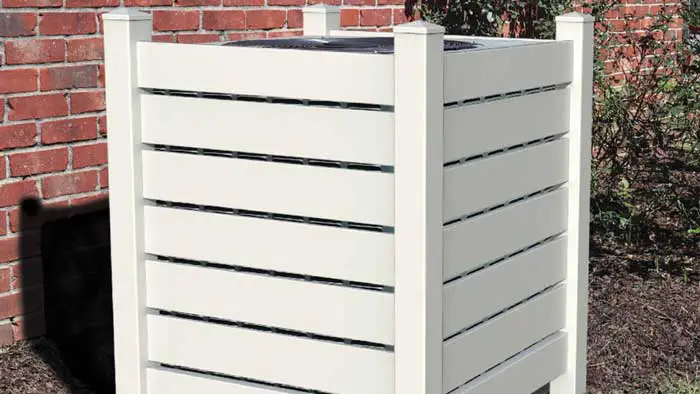 A privacy fence around air--conditioning unit