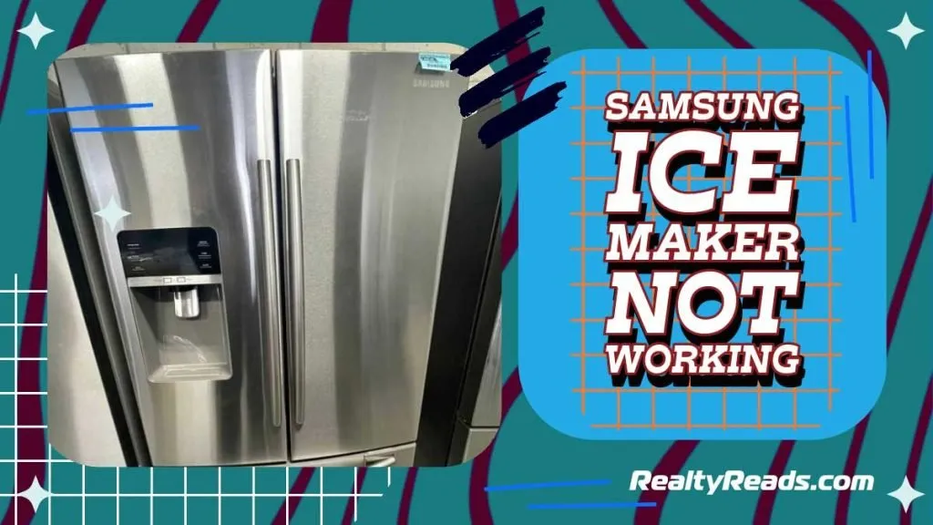 Samsung ice maker malfunctioning.